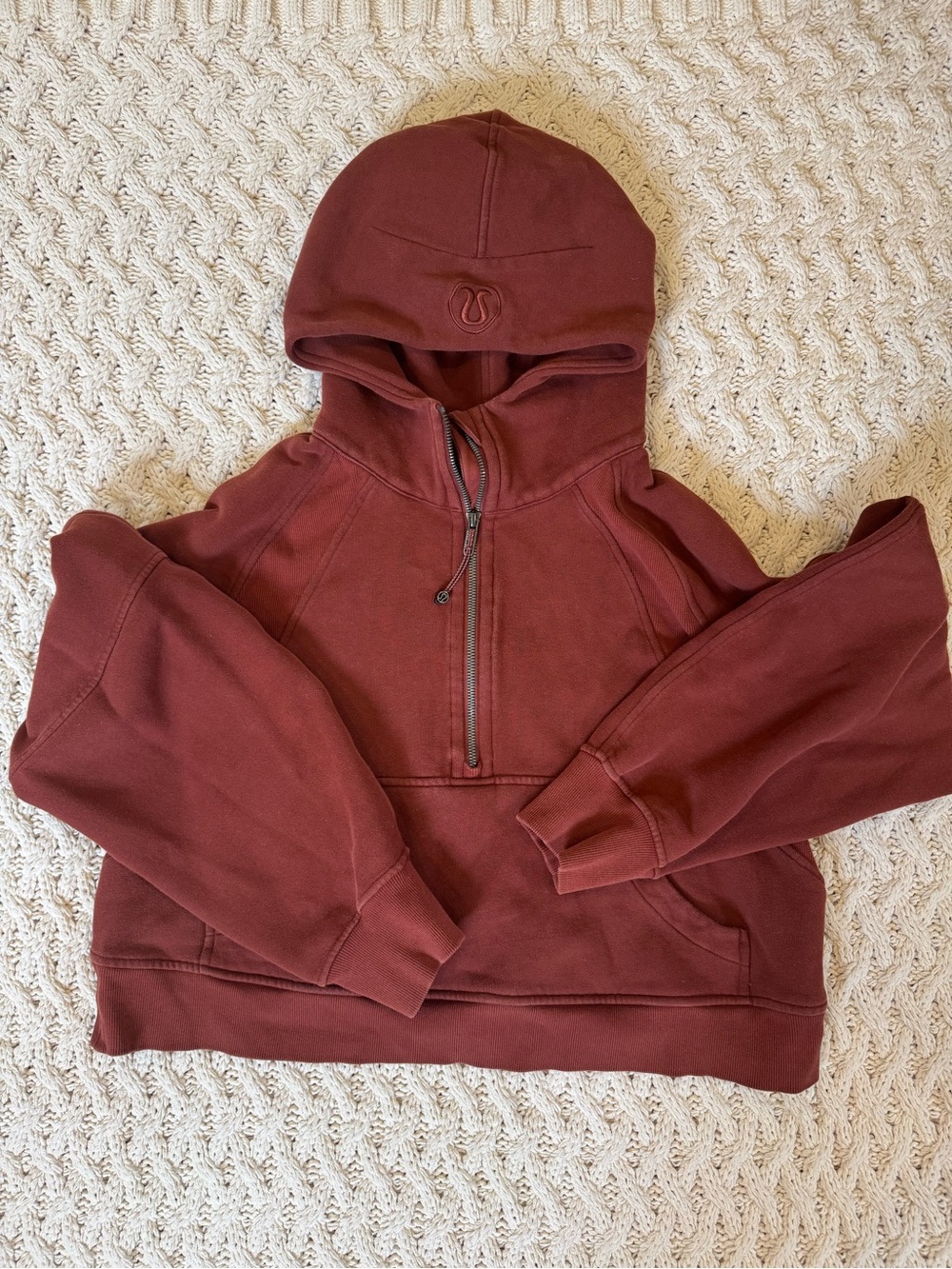 lululemon athletica scuba half-zip hooded sweatshirt
